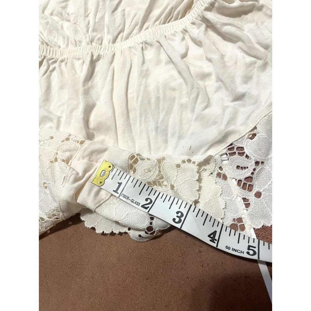 EBERJEY $138 Ivory Naya Lace Teddy Romper Sleepwear Size XS Soft Comfort Elegant - Picture 8 of 15